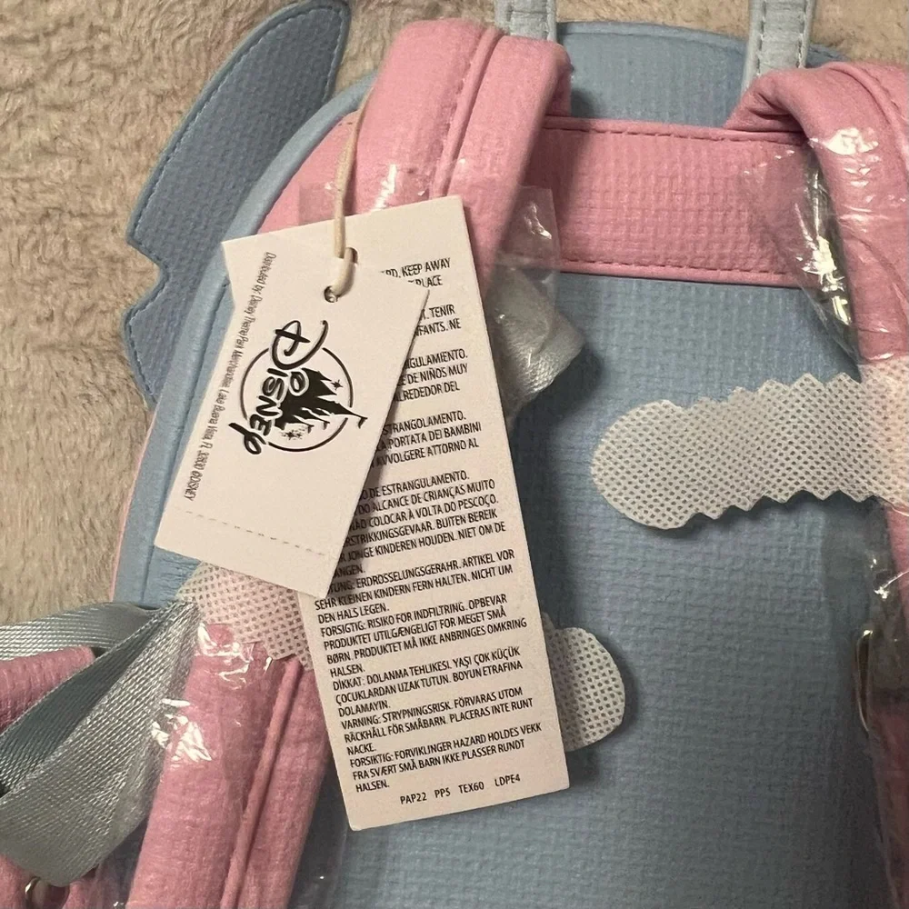 Disney Parks Loungefly Pastel Blue Stitch 626 Day Backpack - Picture 8 of 12